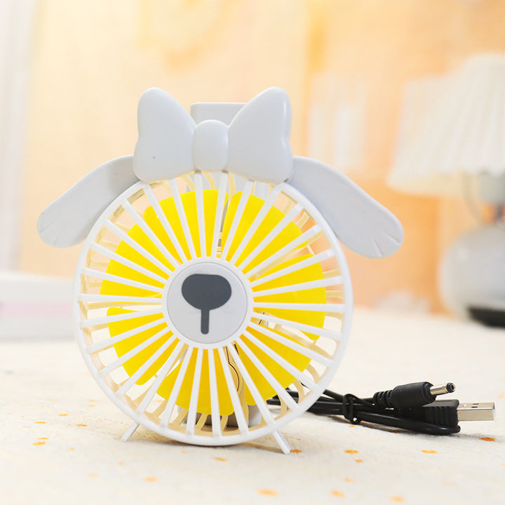 Ladies Portable Hand Fan with Cute Design Bowlift