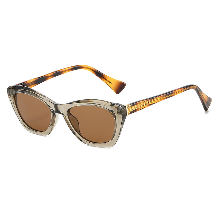 Women's Cat-Eye Sunglasses with Transparent and Colored Details Bowlift