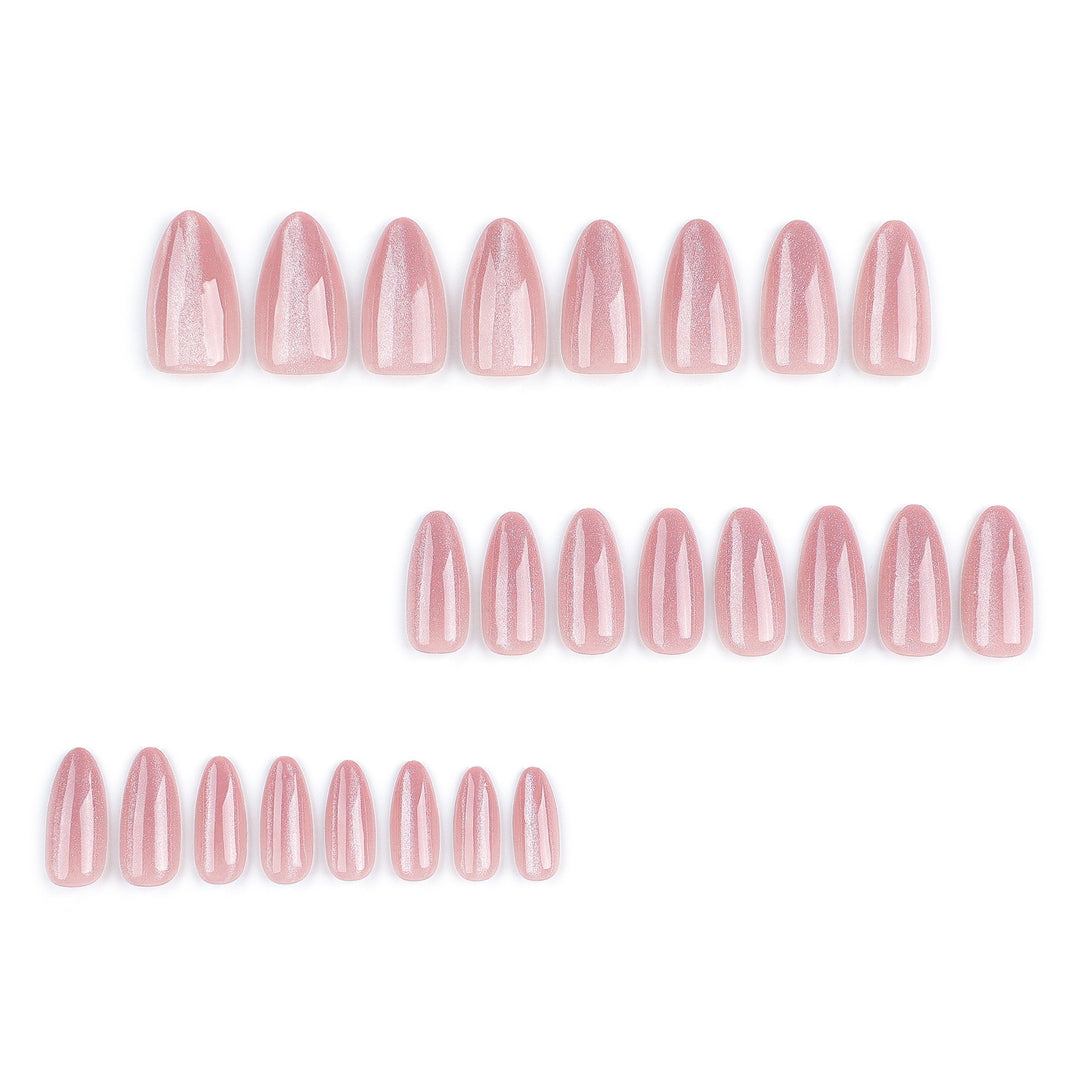 Elegant Artificial Nails with High Gloss Finish Bowlift
