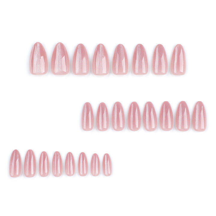 Elegant Artificial Nails with High Gloss Finish Bowlift