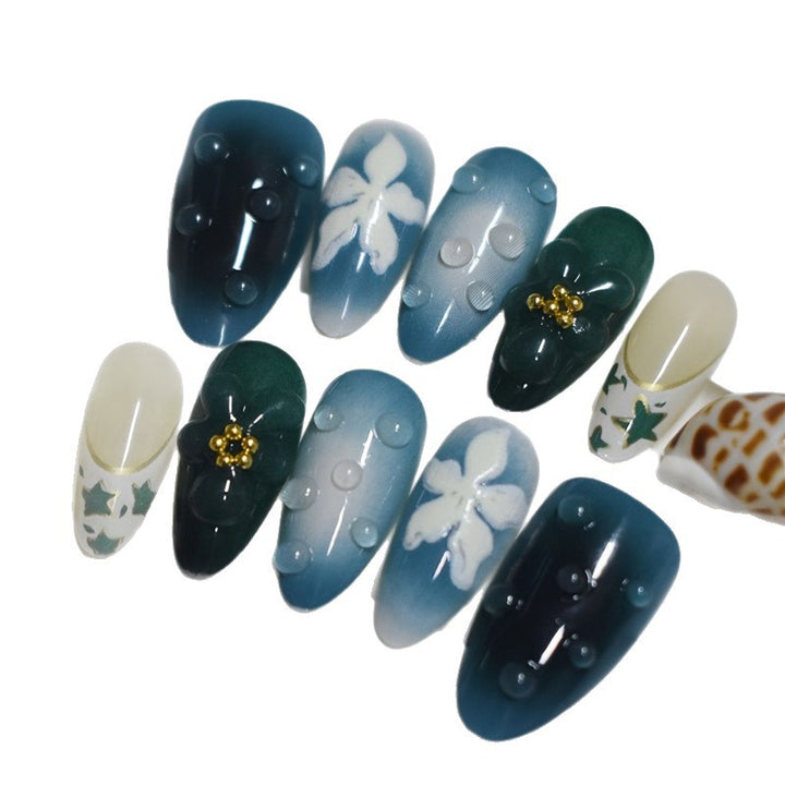 Artistic Cartoon-Themed Press-On Nail Art Set Bowlift