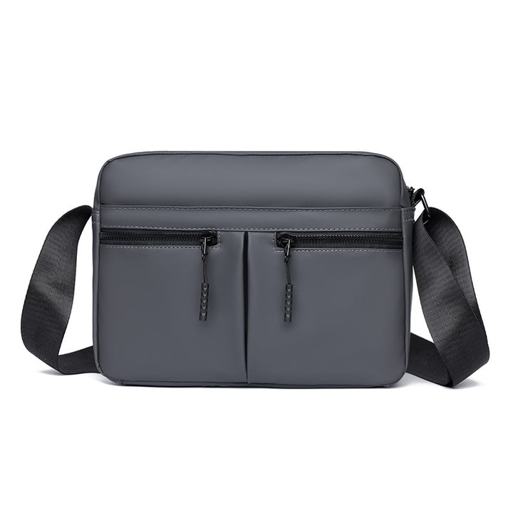 Sleek Dual-Zippered Utility Crossbody Bag Bowlift
