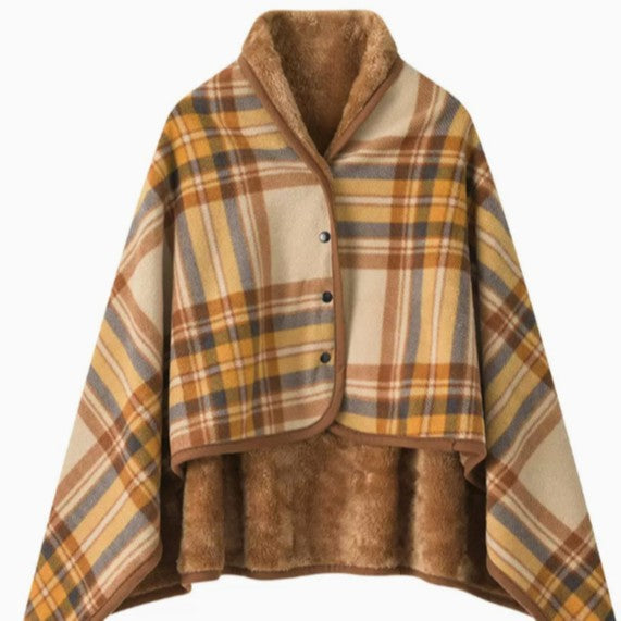 Women's stylish throw blanket with button closure Bowlift