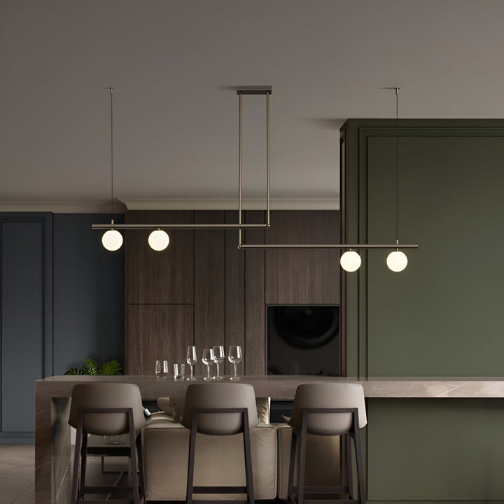 BowLift | Nordic Glass Linear Luxury Pendant Lamp