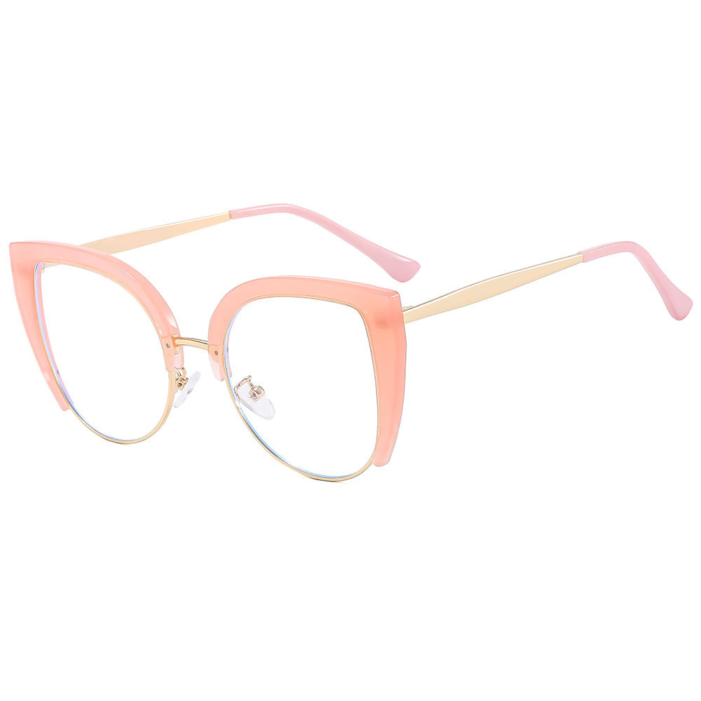 Women Fashion Cat-Eye Glasses made of Plastic with Metal Accents Bowlift
