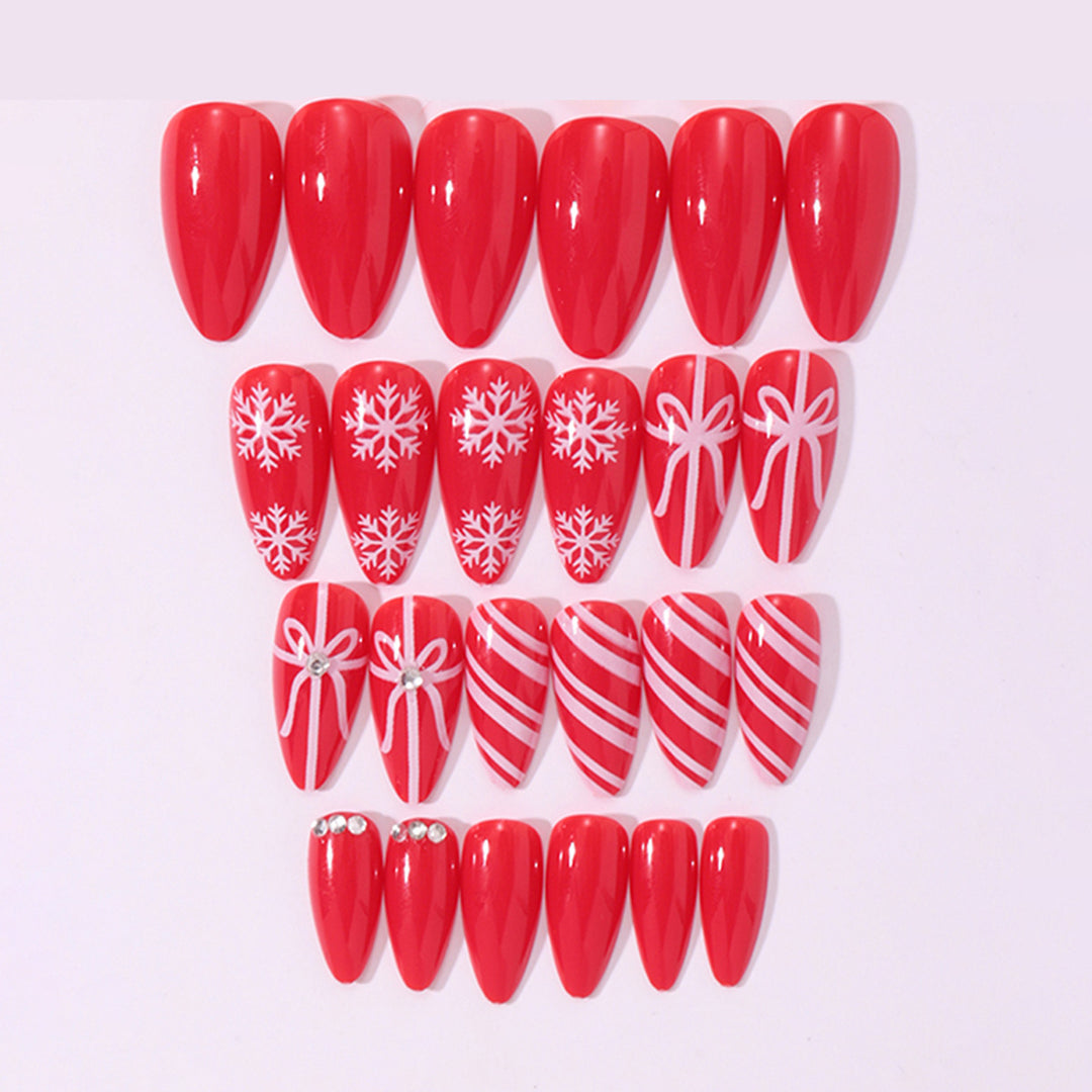 Creative Nail Art Set with Christmas Motifs Bowlift