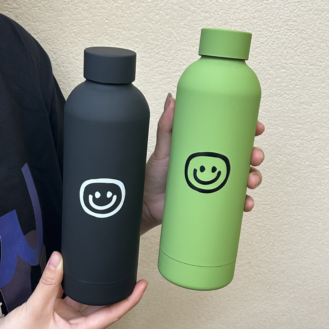 Women's Insulated Bottle with Cheerful Smiley Design Bowlift