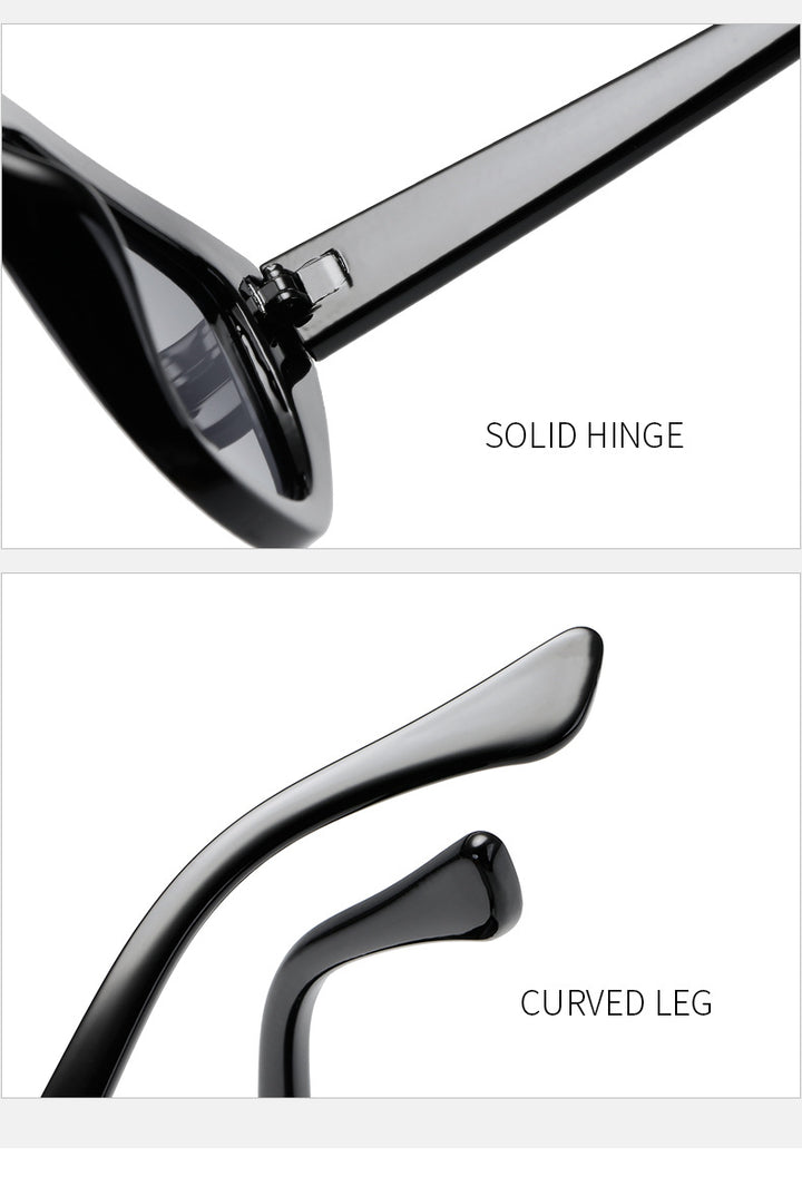 Women's Cat-Eye Sunglasses with Distinctive Animal Print Pattern Bowlift