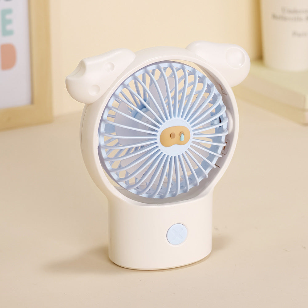 Women portable hand fan with animal design Bowlift