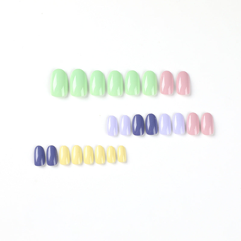 Artistic Nail Art with Soft Colors and High Gloss Finish Bowlift