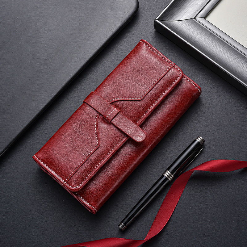 Leather Clutch Wallet Bowlift