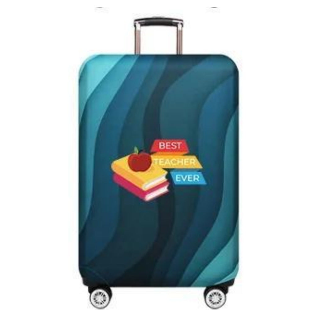 Women's Hard Shell Suitcase with Creative Teacher Design Bowlift