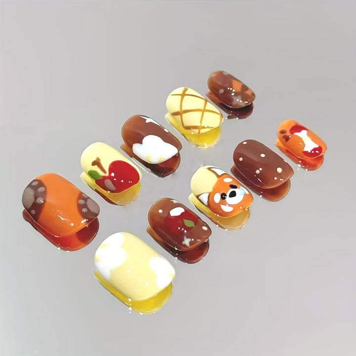 Creative Animal Design Artificial Nails Bowlift