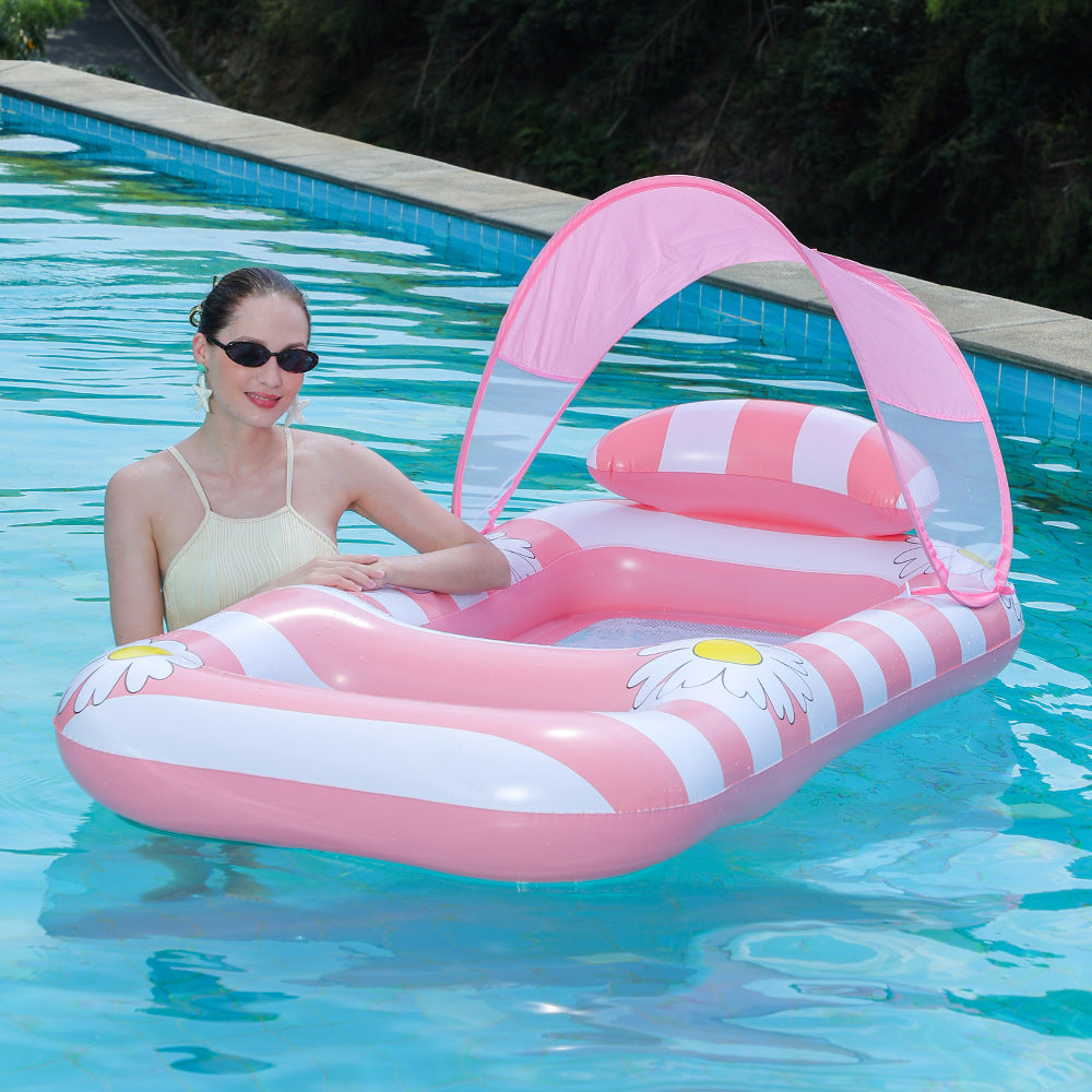 Unisex Inflatable Sun Seat with Mesh Bottom Bowlift