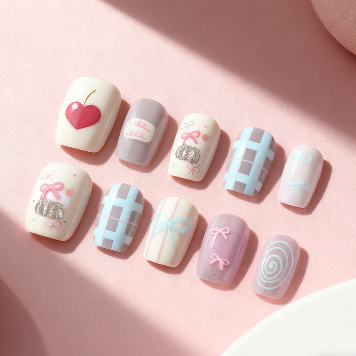 Cute Decorative Nail Art Set Bowlift