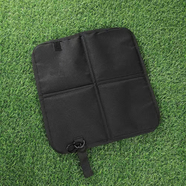 Ladies outdoor seating mat with detachable carrying strap Bowlift