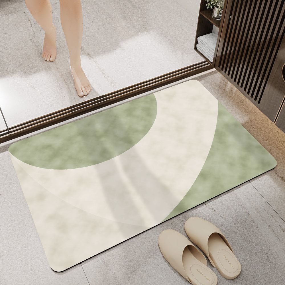 Abstract Modern Bath Mat Bowlift
