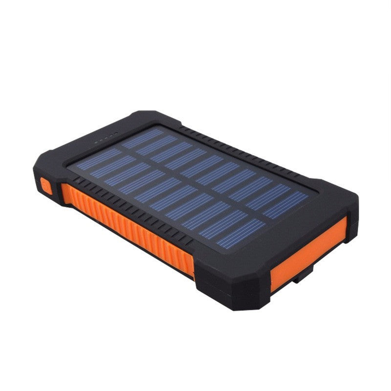 Solar power bank with high charging efficiency and robust housing Bowlift