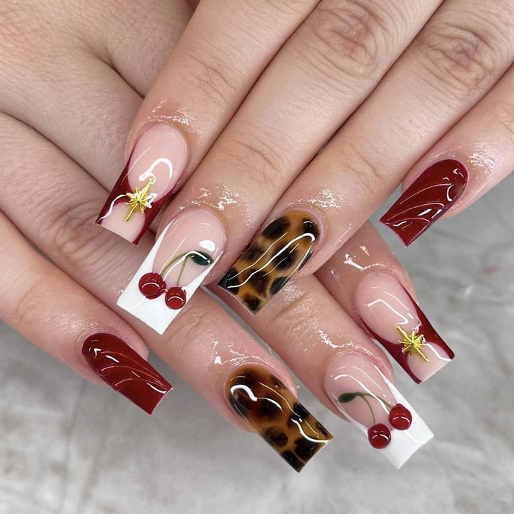 Creative Artistic Press-On Nails Bowlift