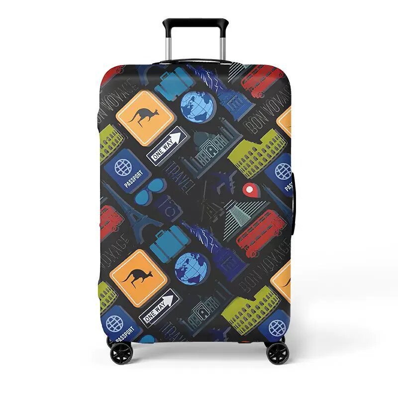 Women's hard shell suitcase with exciting travel motif Bowlift