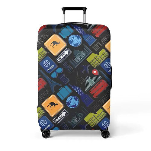 Women's hard shell suitcase with exciting travel motif Bowlift