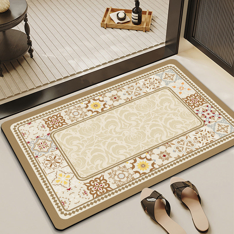 Textured Oval Kitchen Mat