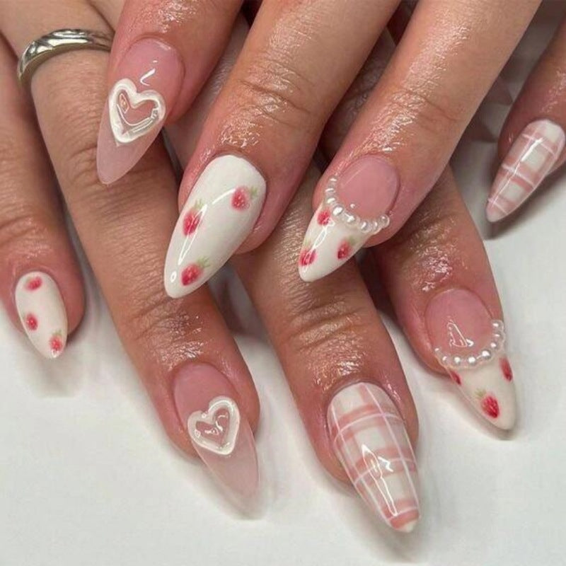 Elegant Press-On Nail Art Bowlift