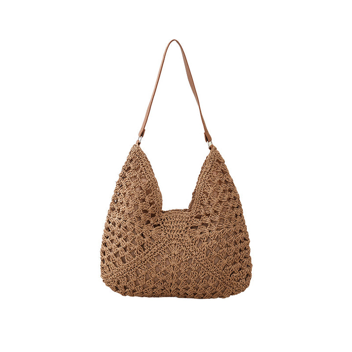 Handmade shoulder bag made from natural materials Bowlift