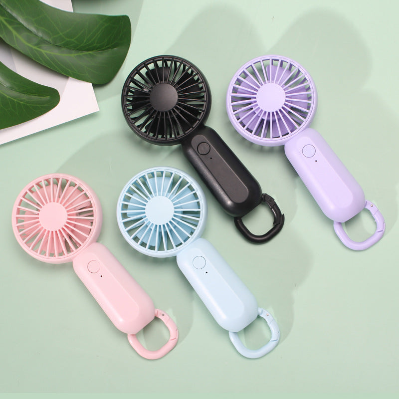 Women's compact portable handheld fan with rechargeable battery and carrying strap Bowlift