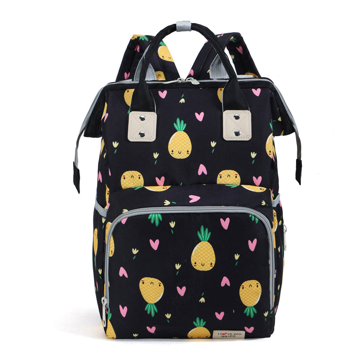 Playful Pineapple Print Diaper Backpack Bowlift