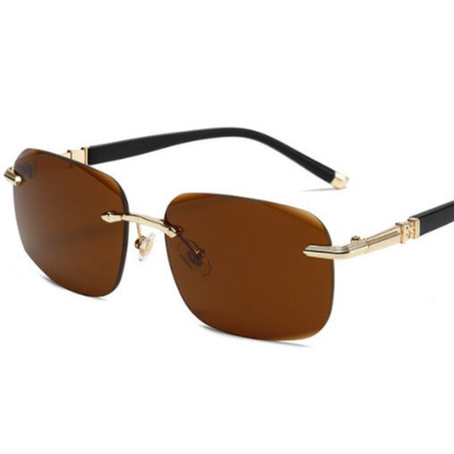 Women Geometric Premium Sunglasses with Slim Frame Bowlift