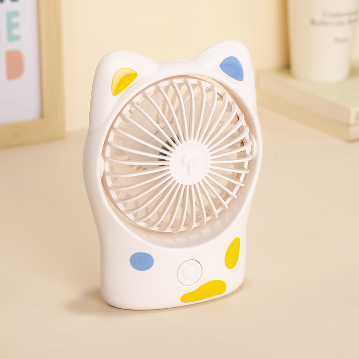 Women Portable Mini Cooling Fan with Cat Ears Bowlift