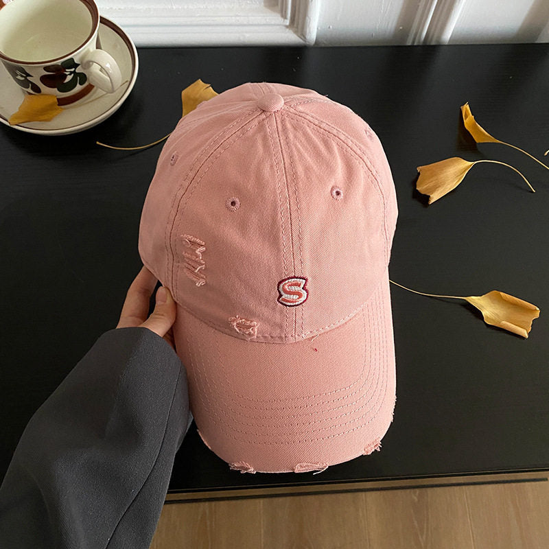 Distressed Vintage Denim Cap