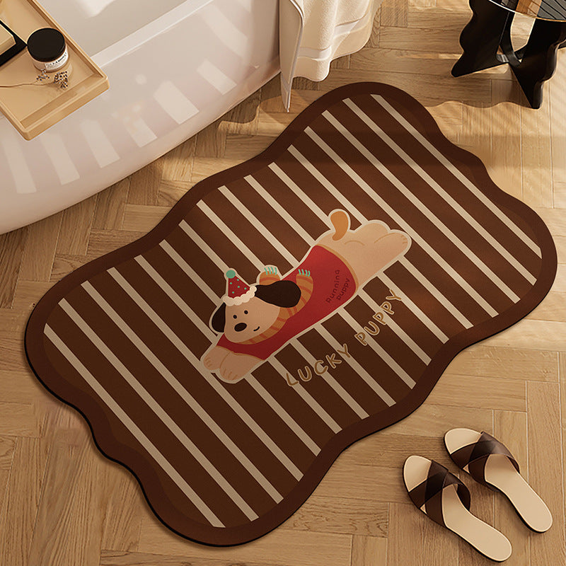 Cute Bear-Themed Bath Mat