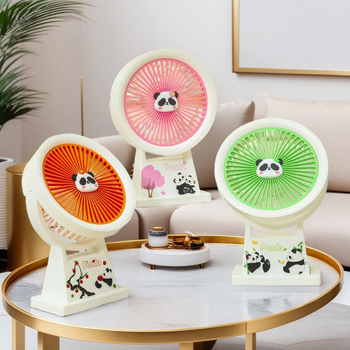 Ladies Portable Mini Fan with Cute Panda Design Bowlift