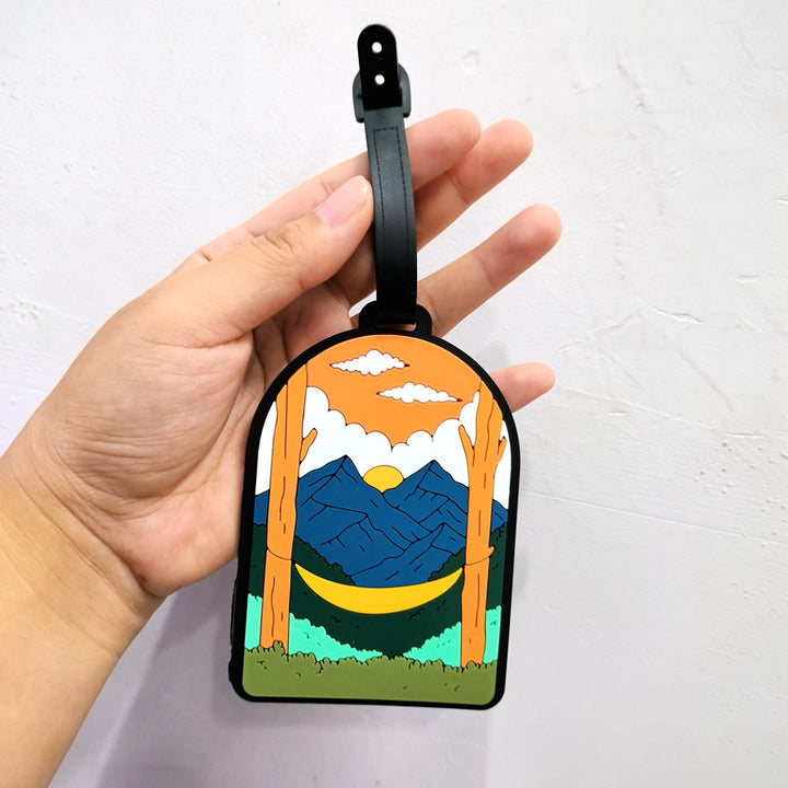 Adventure-Themed Luggage Tag Bowlift