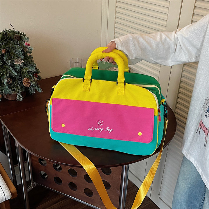 Sporty Multifunctional Duffel Bag with Multiple Compartments Bowlift