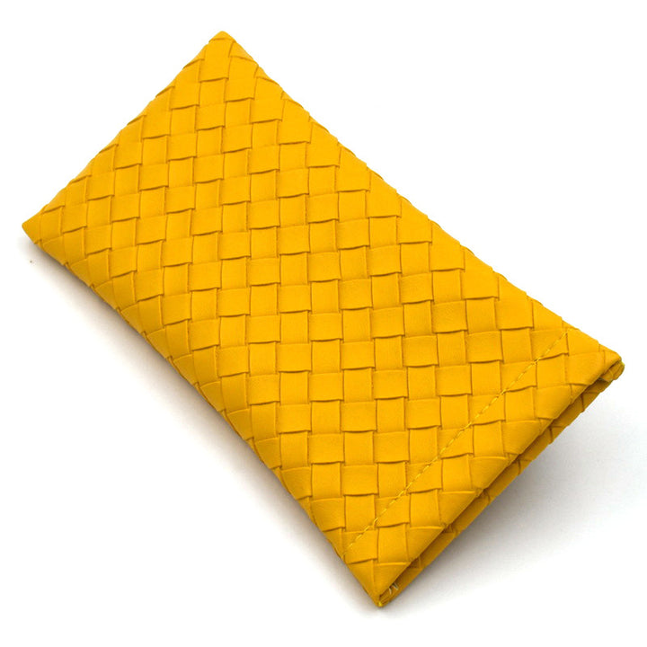 Woven Leather Clutch Wallet Bowlift