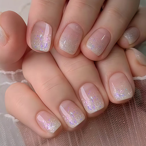 Glitter Gradient Press-On Nail Set Bowlift