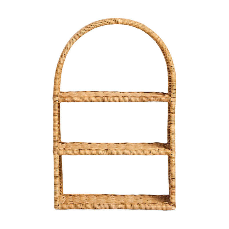 Handmade shelf made of woven rattan Bowlift