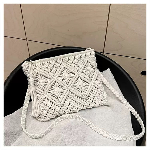 Handmade Macrame Shoulder Bag Bowlift