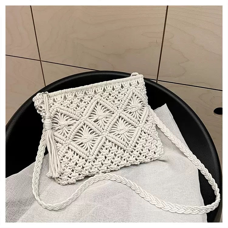 Stylish Macrame Shoulder Bag Bowlift
