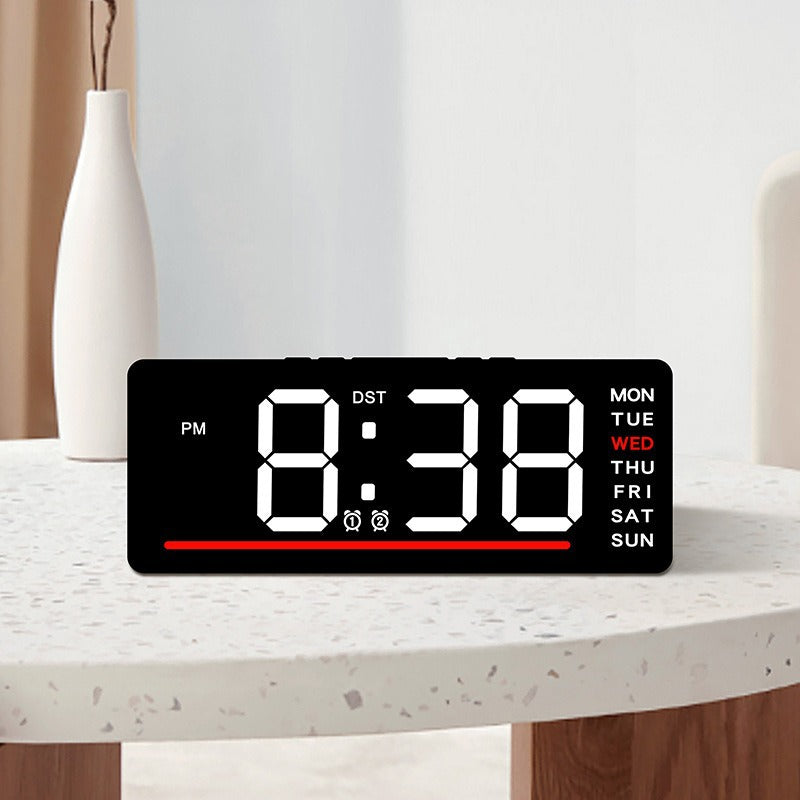 Digital wall clock with LED display Bowlift