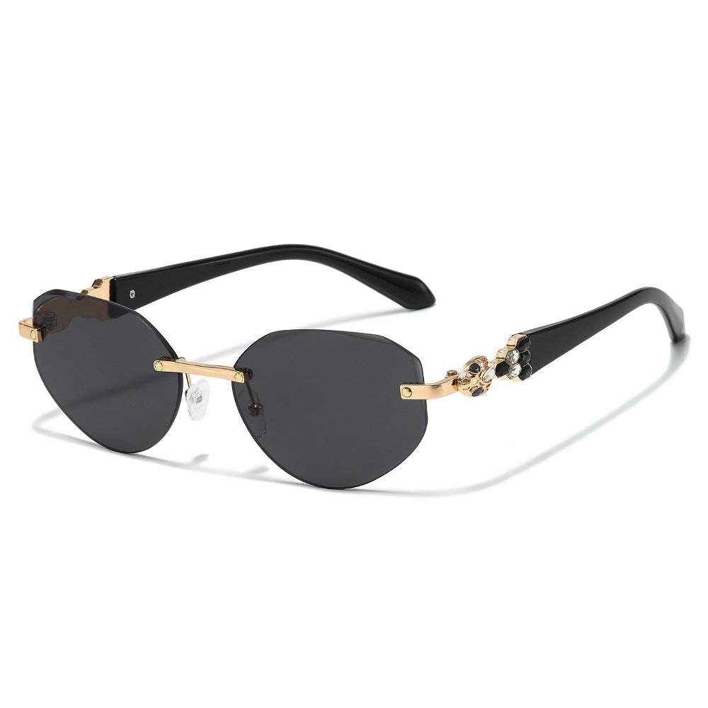 Decorative Oversized Shield Sunglasses Bowlift