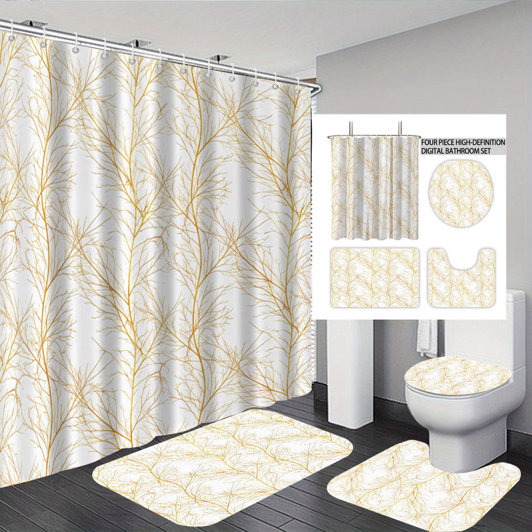 Digital Botanical Bathroom Décor Set Bowlift