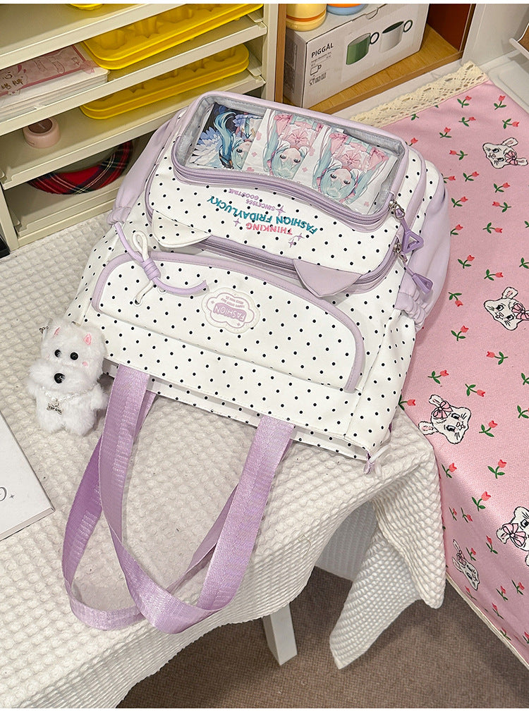 Casual Stylish Tote School Backpack Bowlift