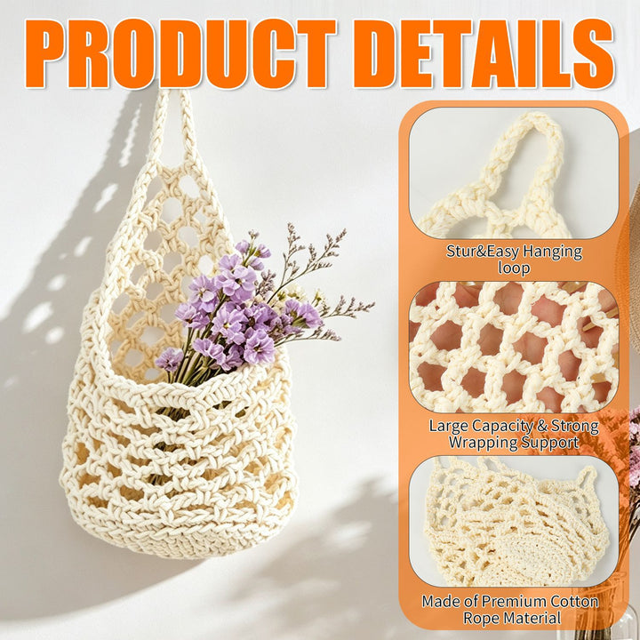 Macrame Flower Basket Bowlift