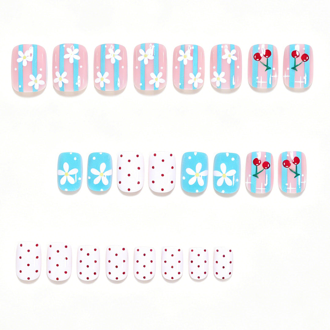 Creative Floral Themed Nail Art Set Bowlift