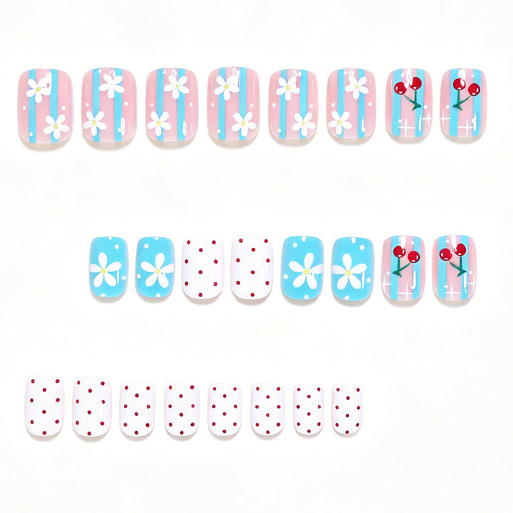 Creative Floral Themed Nail Art Set Bowlift