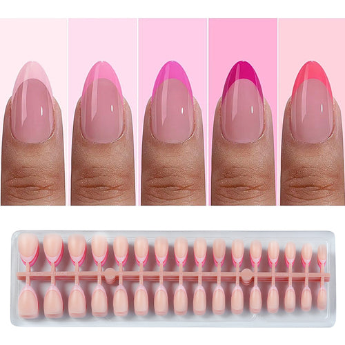 Acrylic nail set with versatile French designs Bowlift